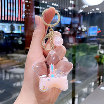 Acrylic water drop plus string keychain series mix 5