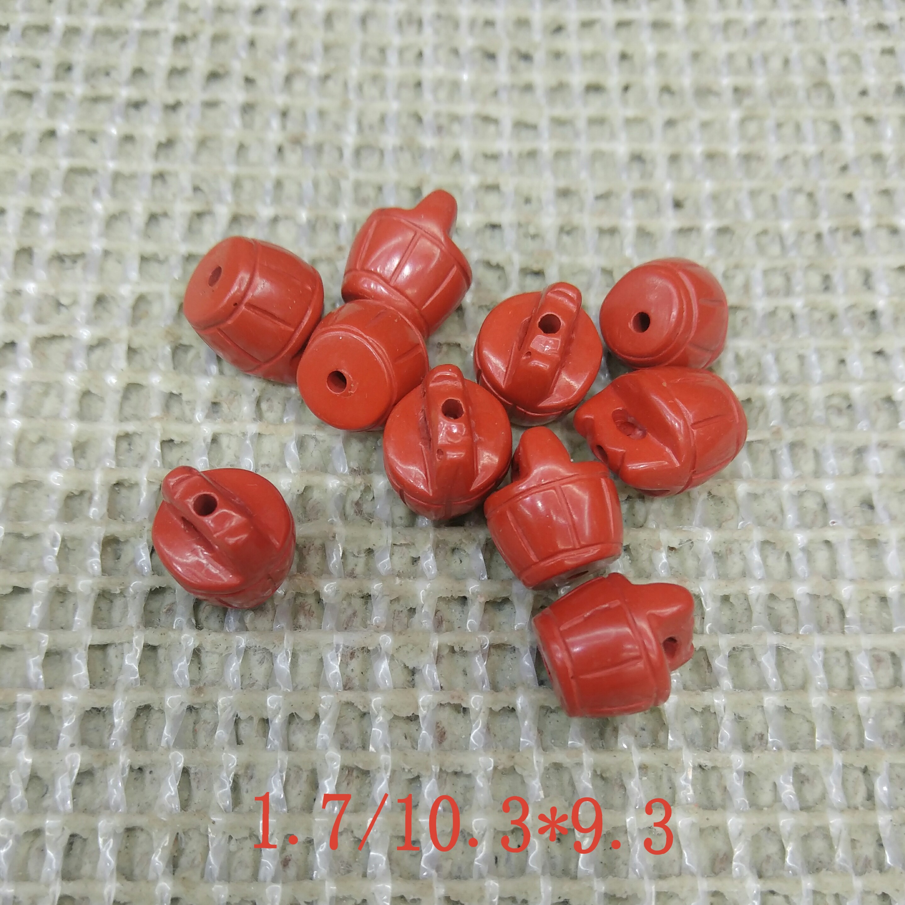高含量朱砂半成品配件立体一统天下珠手工diy珠子时尚之光192