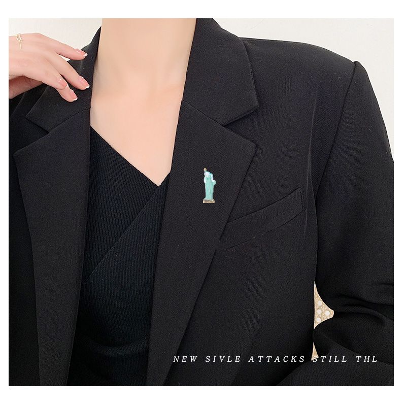 Manufacturers direct sales of foreign trade drip oil idol brooch fashion creative temperament accessories