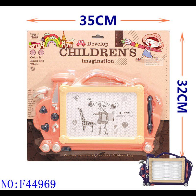 多功能磁性黑白写字板火车头造型 早教写字益智启蒙涂鸦板玩具 F44969