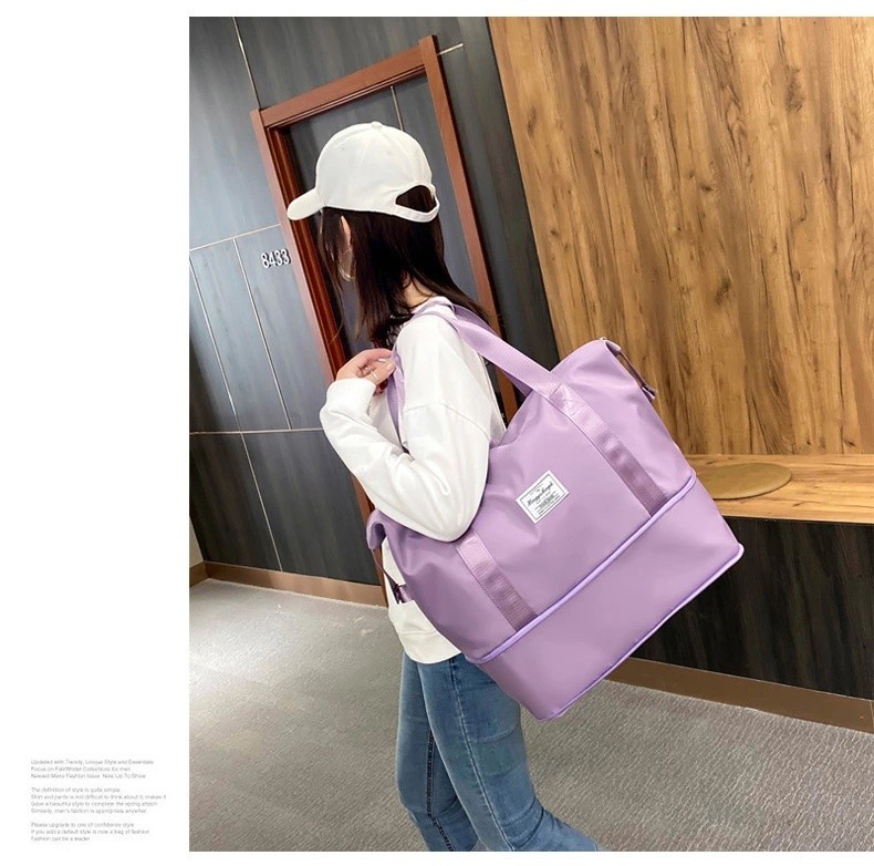 Dry And Wet Separation Sports Hand Bill Shoulder Bag Yoga Gym Bag Large Capacity Folding Travel Bag undefined
