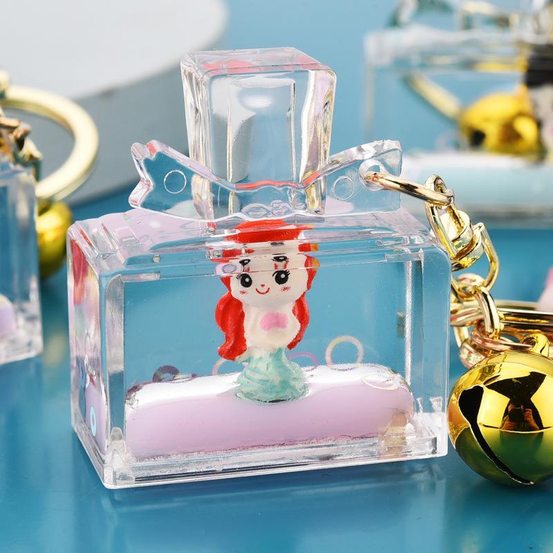 Acrylic water drop plus string keychain series mixed 14