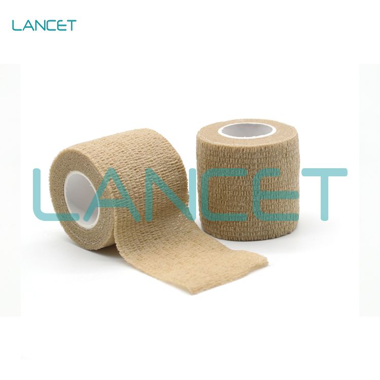 Sports Wound Support Dressing Self Adhesive Custom Print Colored Cohesive Elastic Bandage thumbnail