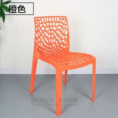 Lu word furniture - silla de comedor simple silla de ocio al aire libre silla de negociación transparente tallado arte creativo silla de diseño Specification image