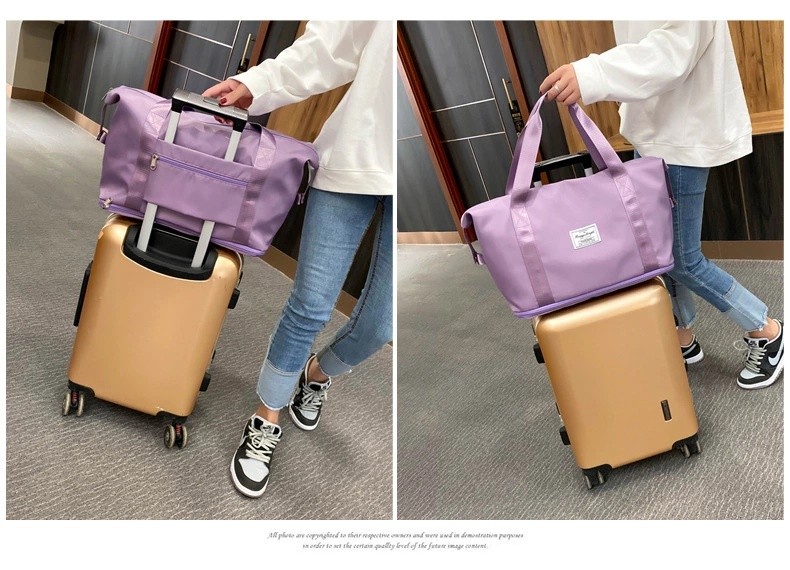 Dry And Wet Separation Sports Hand Bill Shoulder Bag Yoga Gym Bag Large Capacity Folding Travel Bag full figure