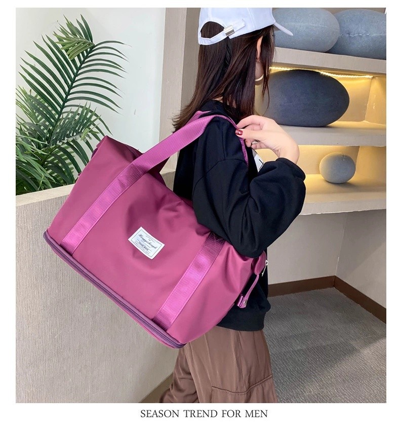 Dry And Wet Separation Sports Hand Bill Shoulder Bag Yoga Gym Bag Large Capacity Folding Travel Bag undefined