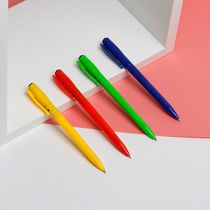 Factory direct sales creative design candy color press ball point pen Student stationery writing supplies Office supplies writing smooth not easy to break ink super good writing student prizes activity gifts Novel design beautiful appearance simple hot sale