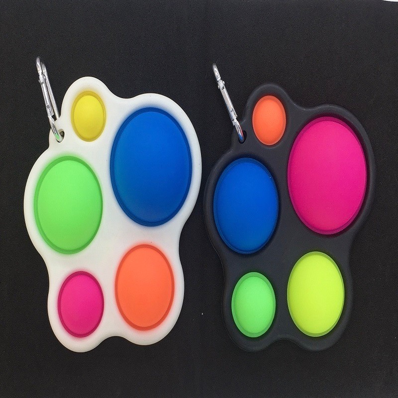 跨境热卖常规色云朵泡泡乐玩具益智解压按压板手指按压胶发泄神器详情图1