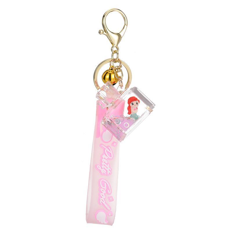 Acrylic water drop plus string keychain series mix 11