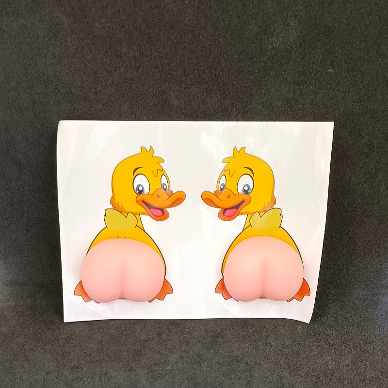 蜡笔小新车门防撞贴可爱屁屁汽车防刮蹭擦卡通屁屁门边保护防护贴详情图10