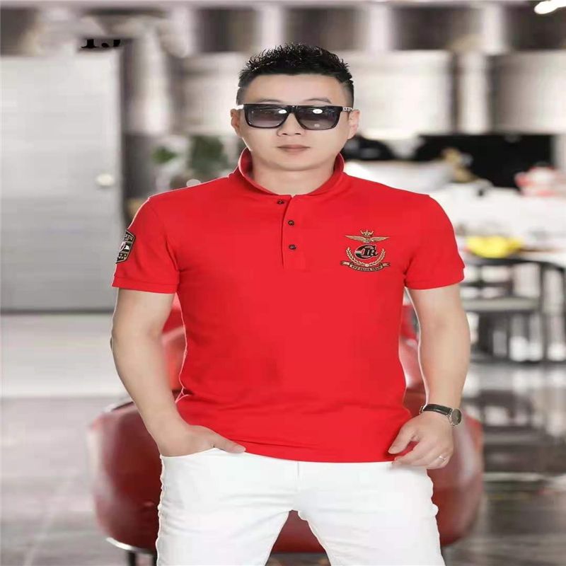 Bm European Vintage American Big-Name T-Shirt Men's High-End Short Sleeve 2021 New Fashion Brand All Matching Striped Print Summer 5