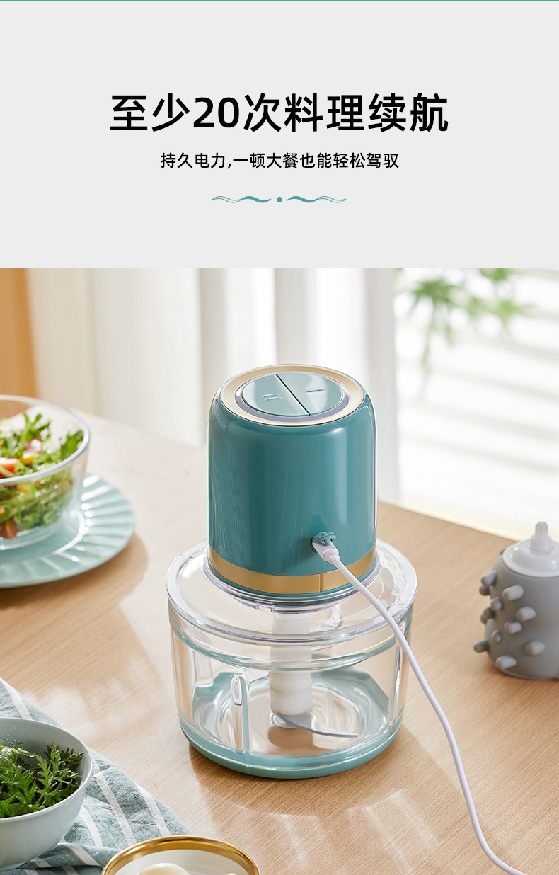 浙里 柏翠PE1310小型绞肉机家用全自动多功能电动绞馅机搅拌料理辅食机详情图5