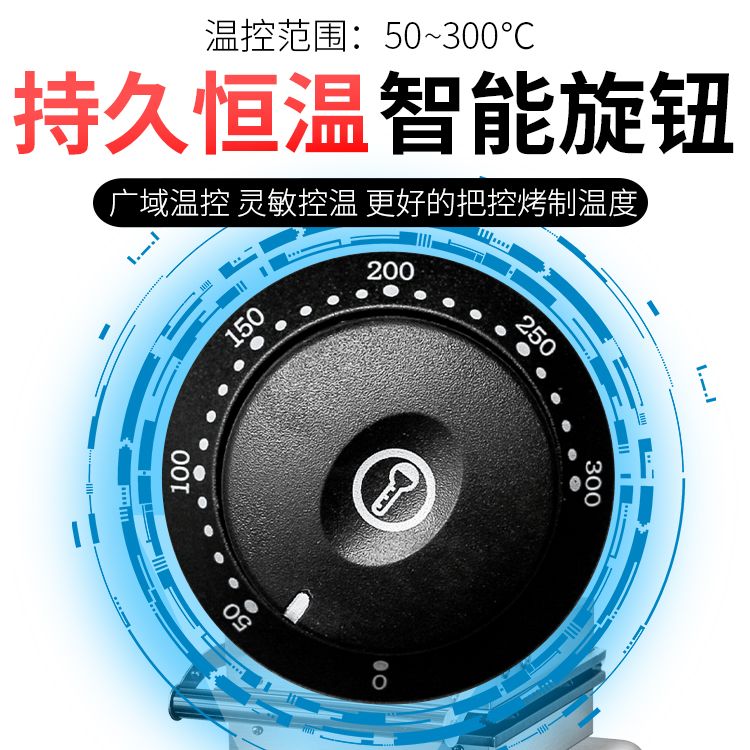 电热单头心型华夫饼FY-2251商用松饼机带定时华夫饼机小吃设备产品图