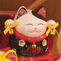 Nantai black ceramic carving crafts saving pot creative products