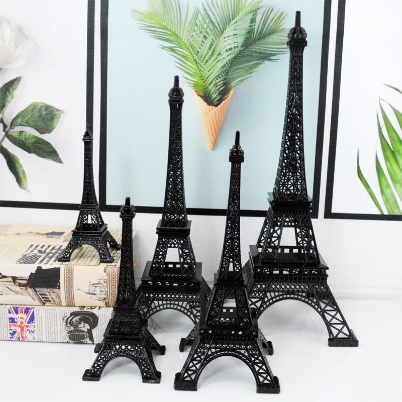 低价销售世界知名建筑物模型巴黎埃菲尔铁塔模型经典黑色系列旅游纪念品SOUVENIR详情图2