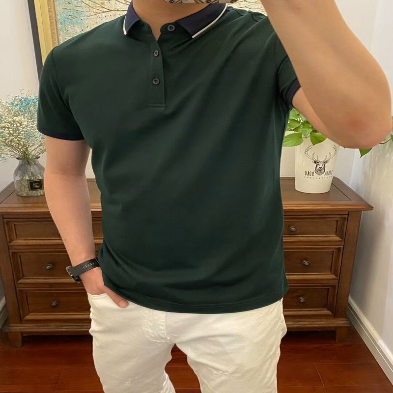 New summer men's top short sleeve T-shirt Cool youth cotton print breathable sweat top 10