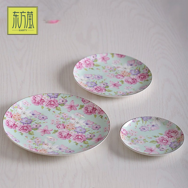 Tableware and gifts: Western plates, foreign trade ceramic tableware, string plates, cake plates, dessert plates, fruit plates, shallow plates, vegetable plates detail image 6