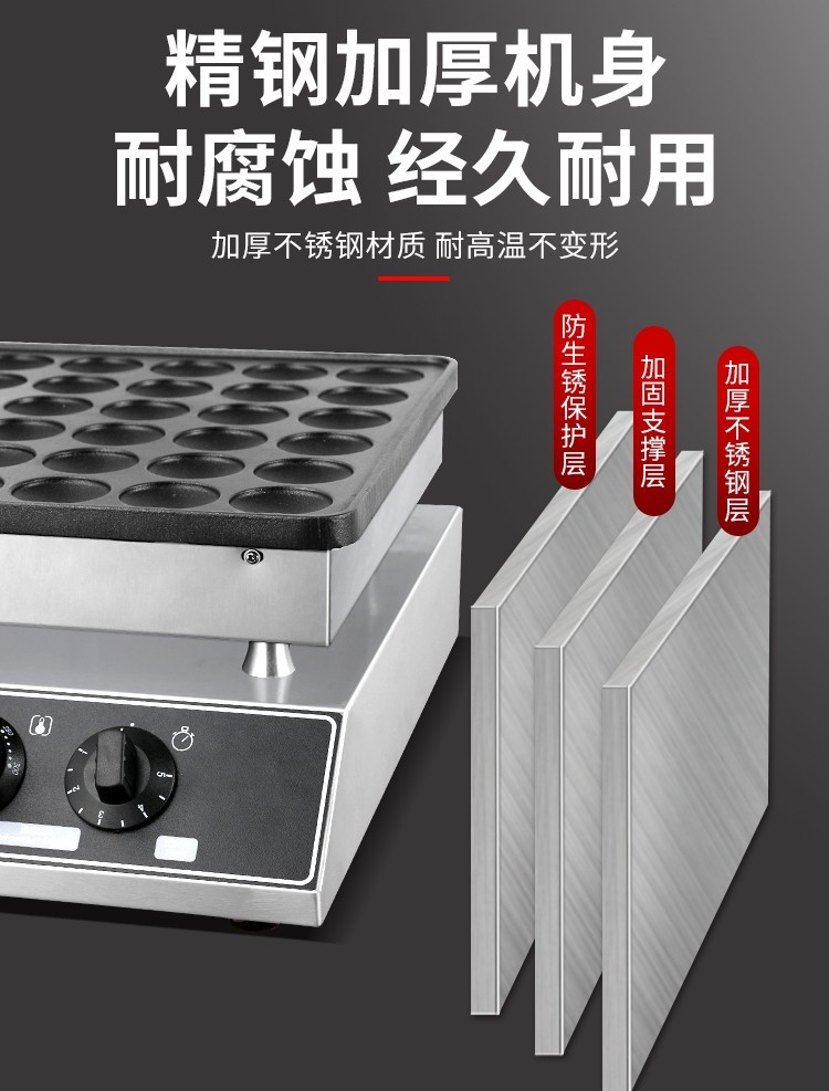 Horno de gofre comercial 72 hoyos muffins máquina FY-GL03-2 waffle dorayaki doble cabeza muffins máquina detail image 11