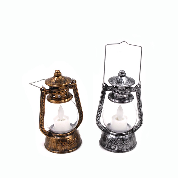 LED发光蜡烛煤油灯 闪光单蜡手提发光灯座 节庆用品 刷金刷银/电镀金银详情图4