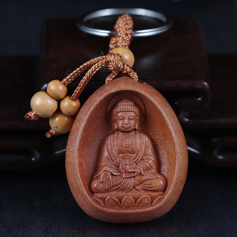 The eight guardian deities of the flat keychain are Amitabha Buddha