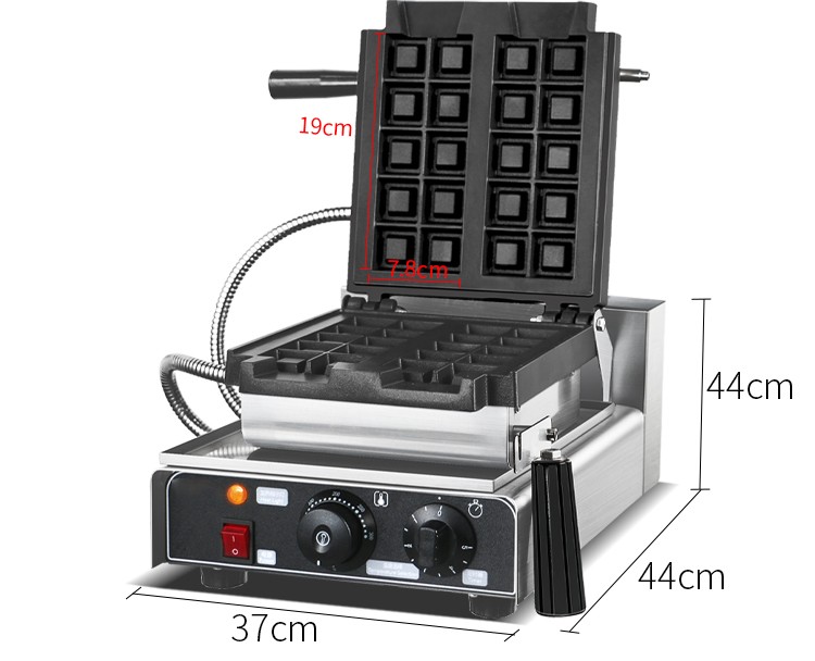 商用方形单头华夫炉FY-G22电热华夫炉格仔烤饼商用烤饼机详情图4