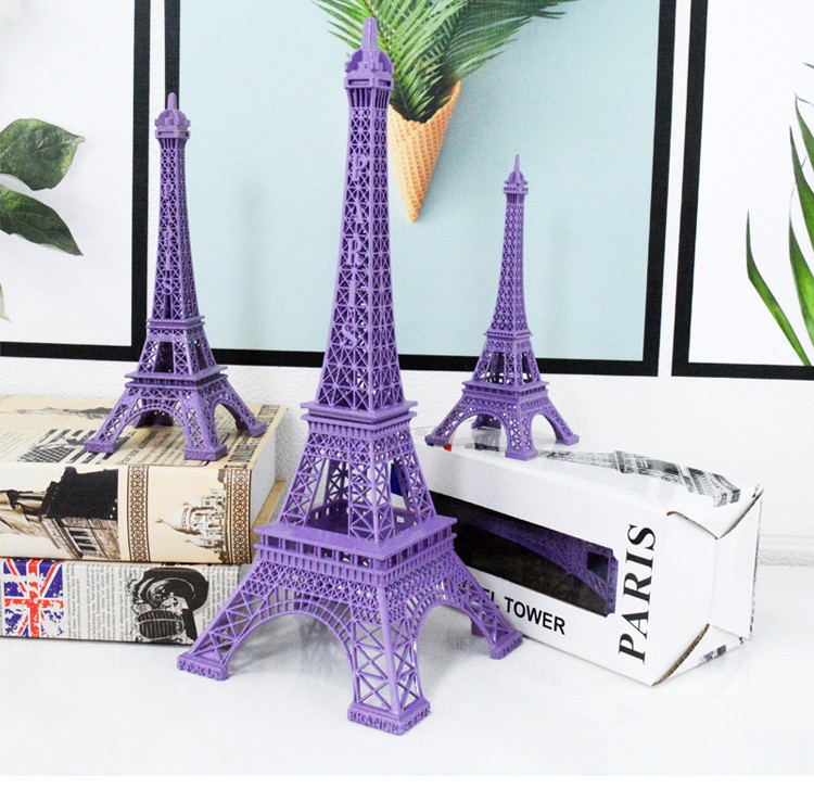厂家直销金属工艺品模型巴黎铁塔模型摆件紫色系列旅游纪念品详情图10