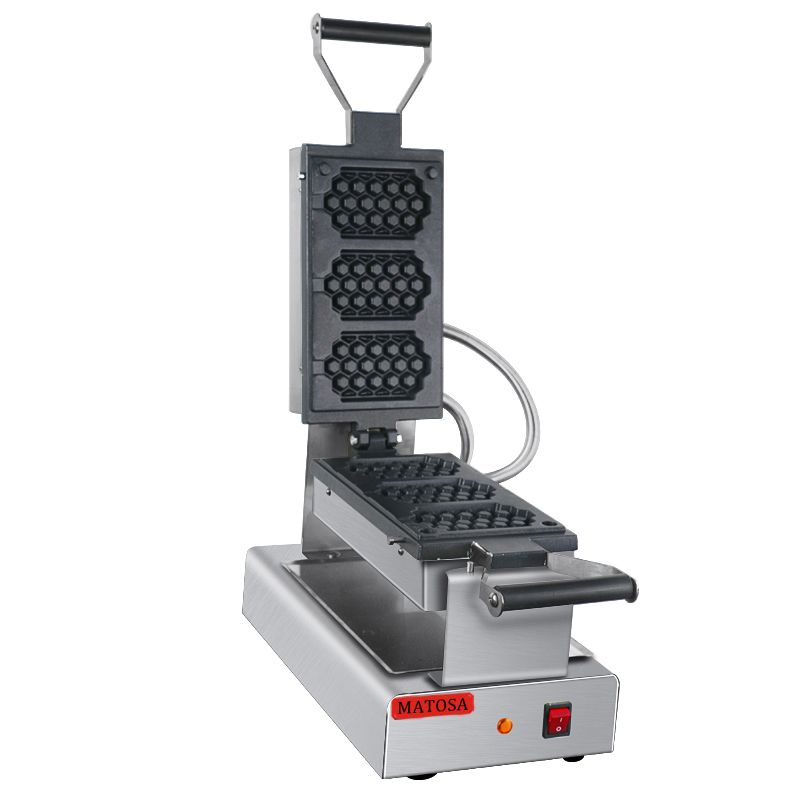 FY-1110-A commercial three-compartment honey waffle oven, electric heating waffle oven, grid waffle baking machine Item Picture