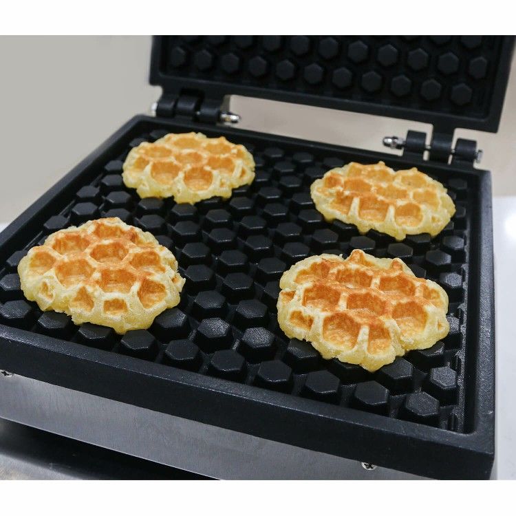 Commercial honeycomb waffle FY-2250-f honeycomb waffle coffee, milk tea shop pastry, baking and snack equipment Application Scenario