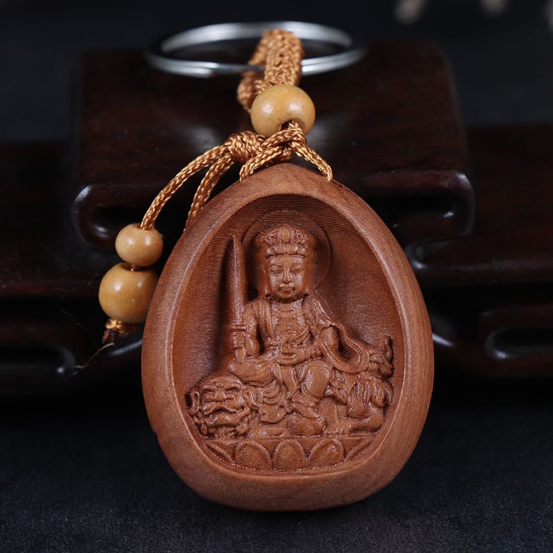The eight guardian deities of flat keychains: Manjusri