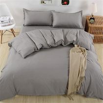 Hotel Guest House SPA Club room linen pure color washed cotton bedding linen four-piece set