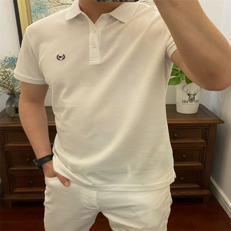 New summer men's top short sleeve T-shirt Cool youth cotton print breathable sweat top 13
