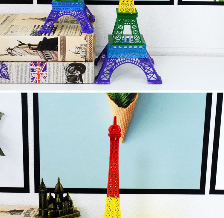 厂家直销锌合金工艺品巴黎埃菲尔铁塔摆件创意彩虹色旅游纪念品SOUVENIR详情4