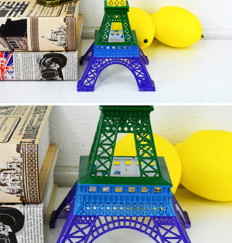 厂家直销锌合金工艺品巴黎埃菲尔铁塔摆件创意彩虹色旅游纪念品SOUVENIR详情5