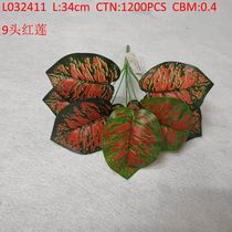 9 head red lotus L032411