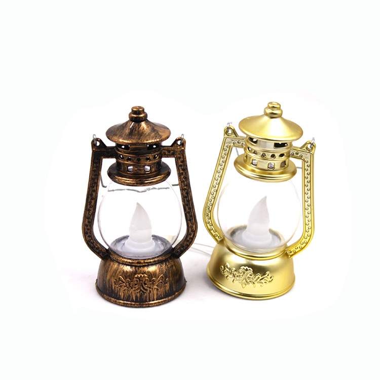 LED发光蜡烛煤油灯 闪光单蜡手提发光灯座 节庆用品 刷金刷银/电镀金银详情图3