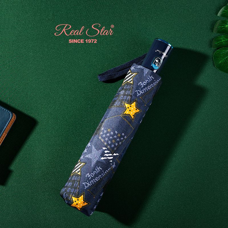High quality automatic umbrella happyswan Umbrella three-fold automatic umbrella self-opening umbrella three-fold umbrella wholesale Specification drawing
