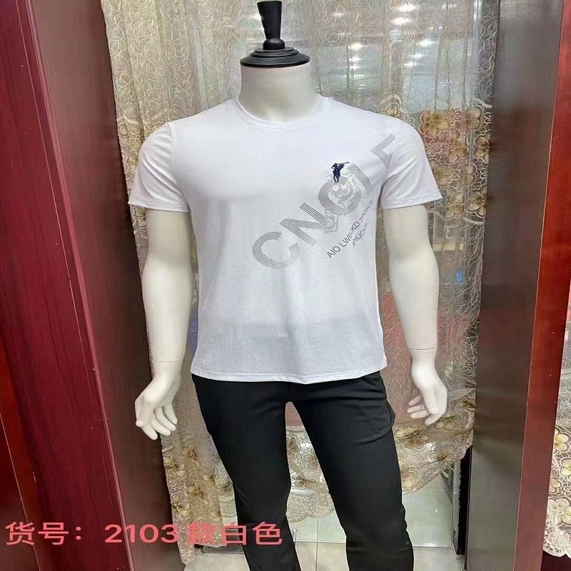 New summer men's top short sleeve T-shirt Cool youth cotton printed breathable sweat shirt 9