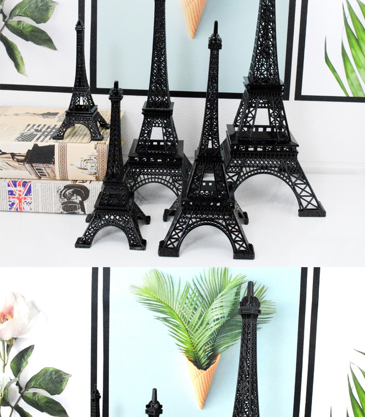 低价销售世界知名建筑物模型巴黎埃菲尔铁塔模型经典黑色系列旅游纪念品SOUVENIR详情图3