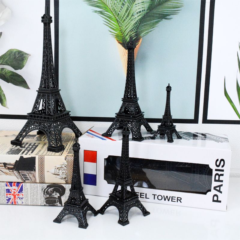 低价销售世界知名建筑物模型巴黎埃菲尔铁塔模型经典黑色系列旅游纪念品SOUVENIR详情图4