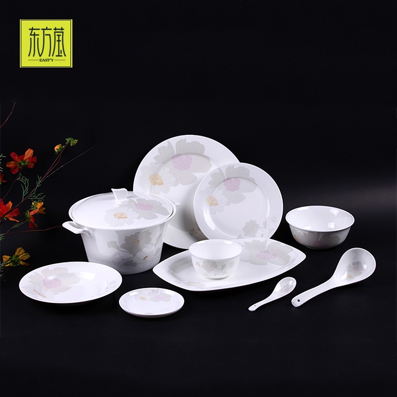 陶瓷餐具套装陶瓷餐盘餐具礼品陶瓷餐盘田园风骨瓷餐具套装骨瓷碗陶瓷碗陶瓷盘菜盘家用碗盘碟详情3