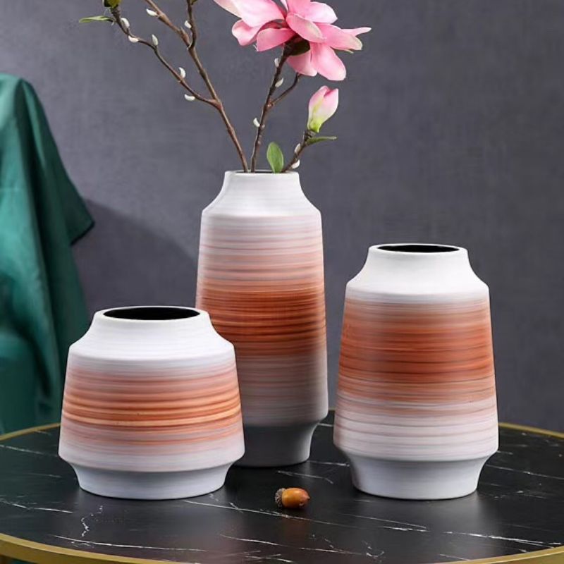 Simple modern soft decoration wedding porch hotel large ceramic vase table living room decoration cabinet wine cabinet TV cabinet KTV home decoration garden flower accessories manufacturers new wholesale 0771 shops thumbnail