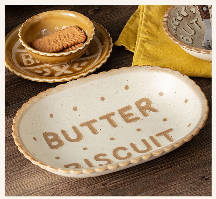 浙里 日本进口曲奇饼干盘子餐具菜盘早餐盘圆盘饭盘釉下彩碟子日式小碟详情图15