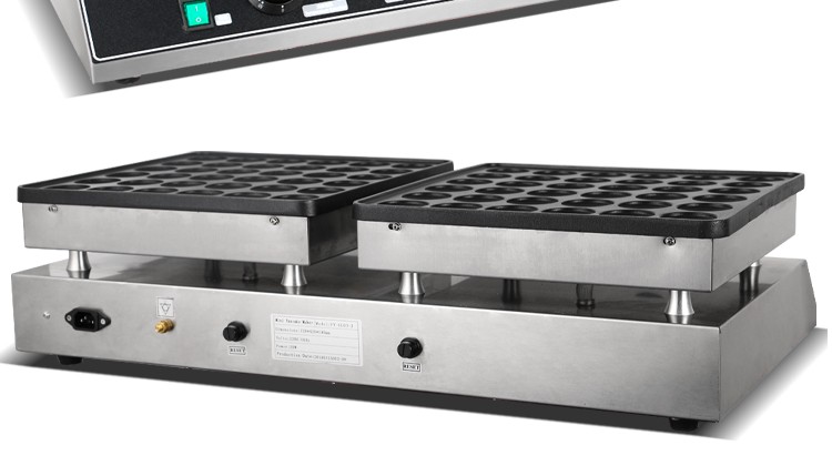 Horno de gofre comercial 72 hoyos muffins máquina FY-GL03-2 waffle dorayaki doble cabeza muffins máquina detail image 18