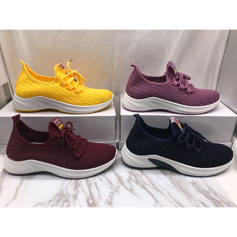 2021新款女士飞织鞋舒适合脚休闲细腻轻便欧码手工易跑柔软码全47