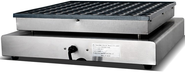 Electric heating pancake machine FY-2243, commercial waffle oven, copper drum burner, 100-hole single plate pancake machine, cake and pancake oven detail image 20