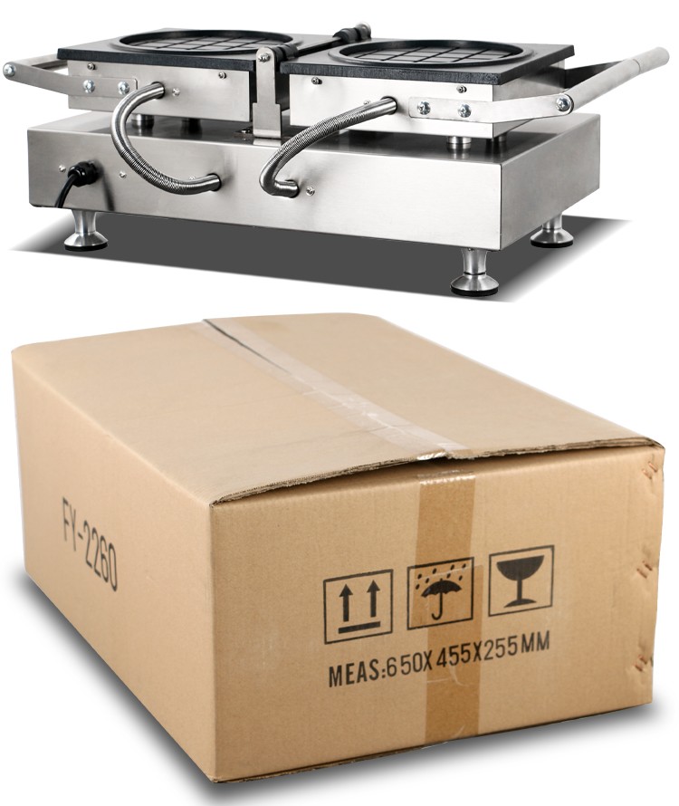 翻转华夫炉FY-2260商用电热烤饼机格子饼华夫饼休闲小吃设备详情图13