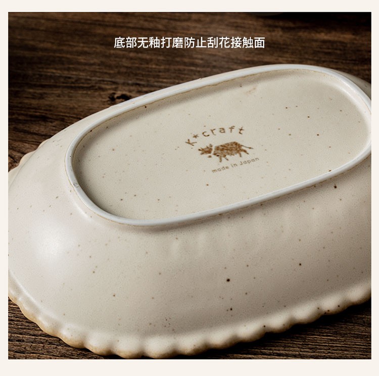 浙里 日本进口曲奇饼干盘子餐具菜盘早餐盘圆盘饭盘釉下彩碟子日式小碟详情图12