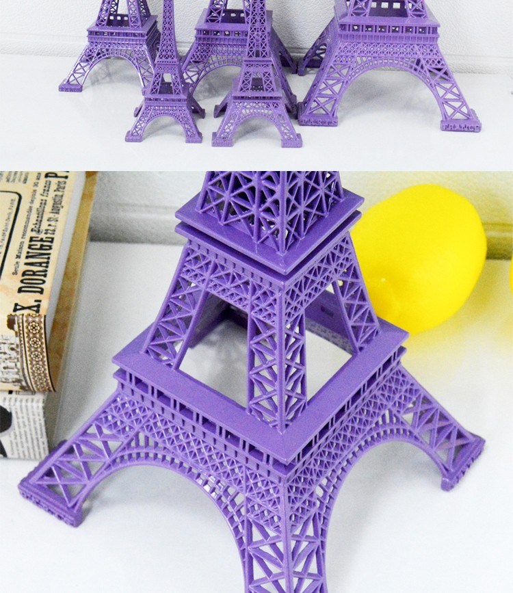 厂家直销金属工艺品模型巴黎铁塔模型摆件紫色系列旅游纪念品详情图4