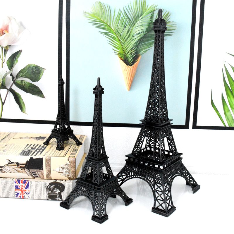低价销售世界知名建筑物模型巴黎埃菲尔铁塔模型经典黑色系列旅游纪念品SOUVENIR详情图1