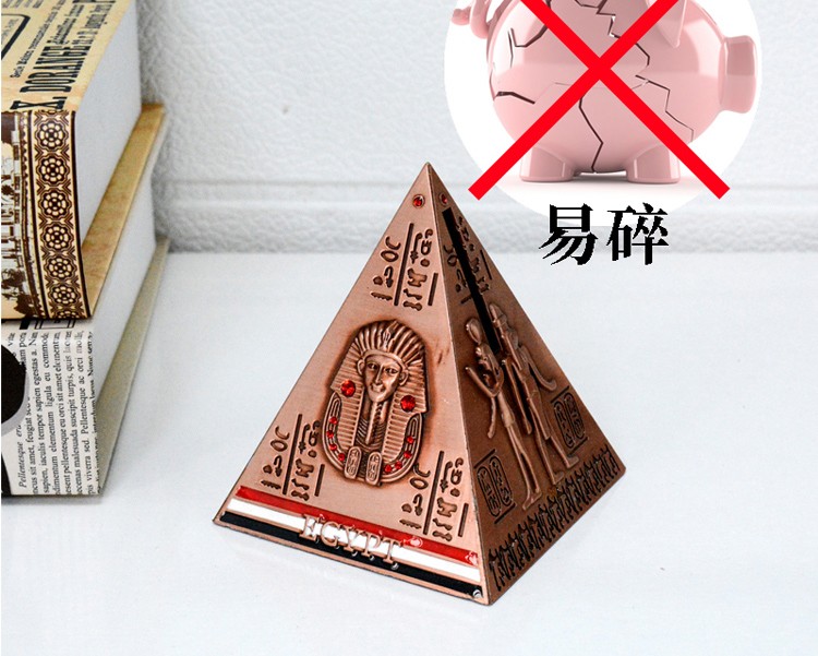世界知名建筑模型工艺品摆件居家装饰橱窗装饰物旅游纪念品合金材质埃及金字塔详情10